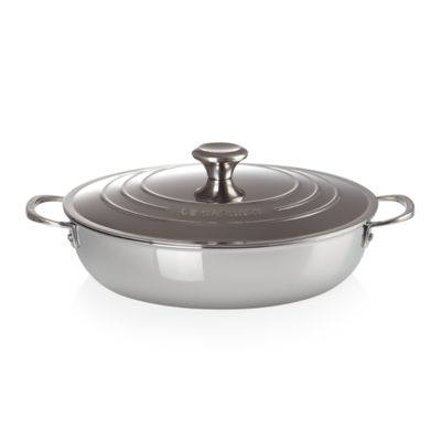 CAÇAROLA LE CREUSET BUFFET SIGNATURE 3-PLY AÇO INOX 30CM 96600730000100