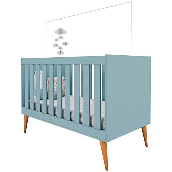 Berço Mini Cama Ternura em MDF com Acabamento em Pintura UV Móveis Estrela Azul Wood Berço Mini Cama Ternura em MDF com Acabamento em Pintura UV Móveis Estrela Azul Wood