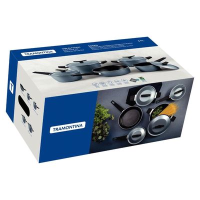 Conjunto de Panelas 5 Peças Tramontina Spezia com Antiaderente Starflon Azul