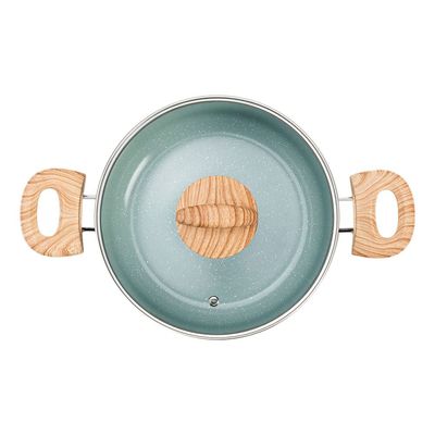 Conjunto de Panelas 5 Peças Brinox Botanika com Antiaderente Cerâmico Verde