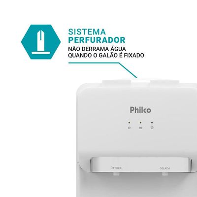 Bebedouro de Água Philco PBE11 Branco / 110V