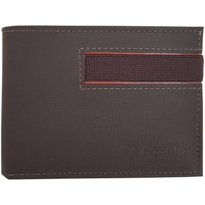 CARTEIRA MASCULINA COURO FASOLO ELÁSTICO K338 MARROM Cor:Marrom;Tamanho:Único;Gênero:Homem