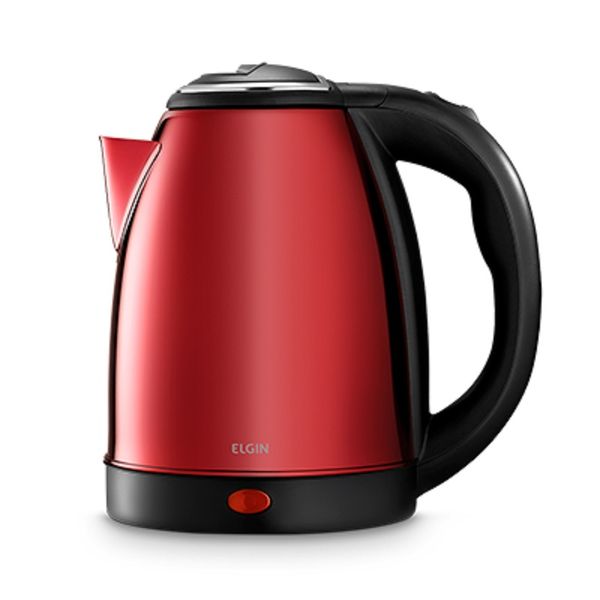 Chaleira Elétrica Jarra Térmica Elgin Capacidade 1,8L Sem Fio 220v com Desligamento Automático Vermelho