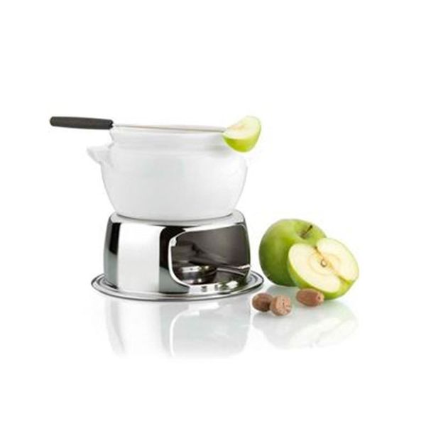Aparelho de Fondue Forma Provence 10 Peças Branco com Inox