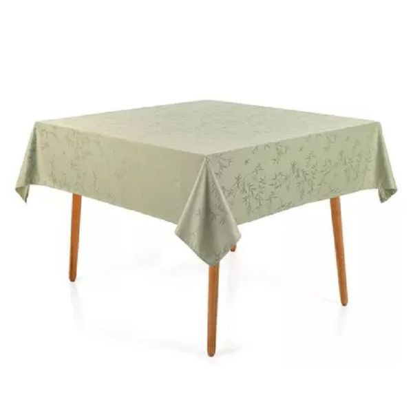 Toalha Mesa Quadrada Verissimo 220x220cm Verde Karsten
