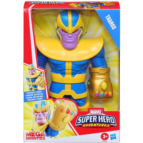 Boneco Thanos Super Hero Adventures Mega Mightie Vingadores Hasbro