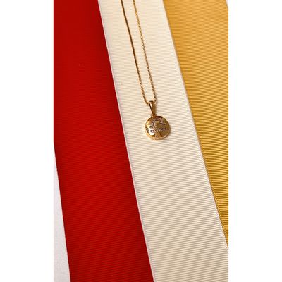Colar De Signo Libra Com Zirconias banhado ouro semijoia