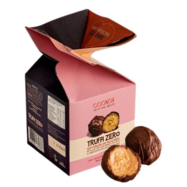 Trufa Zero com Ganache Branco Cookoa 135g
