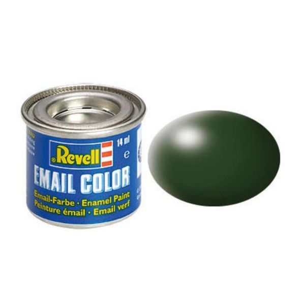 Tinta Esmalte - Verde Escuro - Seda - 14ml - Revell REV32363