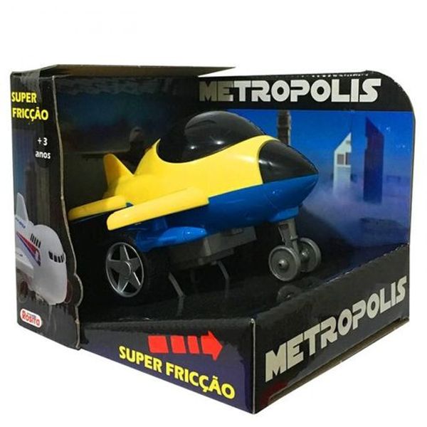 Jato Caça Metrópolis - Super Fricção - Nova Brink BBRA9173 Jato Caça Metrópolis - Super Fricção - Nova Brink BBRA9173