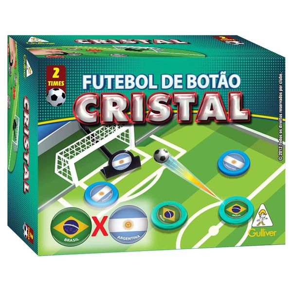 Futebol Botão Cristal Brasil x Argentina - Gulliver GUL0382