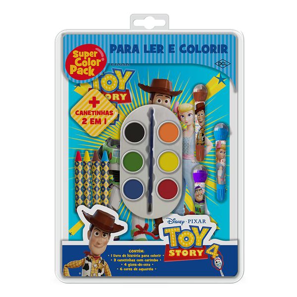 Livro - Ler e Colorir - Super Color Pack - Toy Story 4 - DCL DCL2470 Livro - Ler e Colorir - Super Color Pack - Toy Story 4 - DCL DCL2470