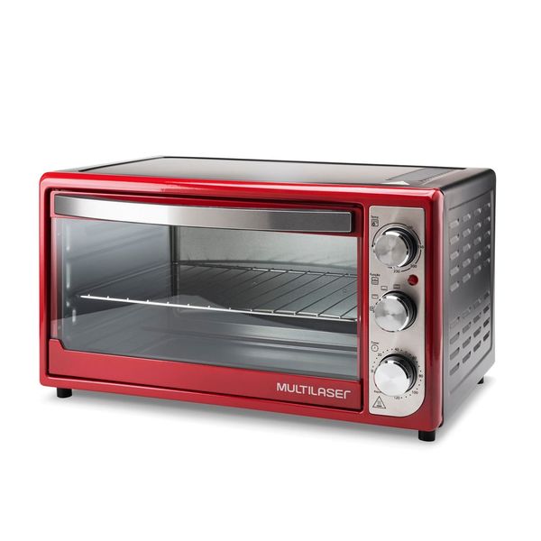 Forno Elétrico 46L Multilaser 220V 1500W Vermelho - CE130 CE130