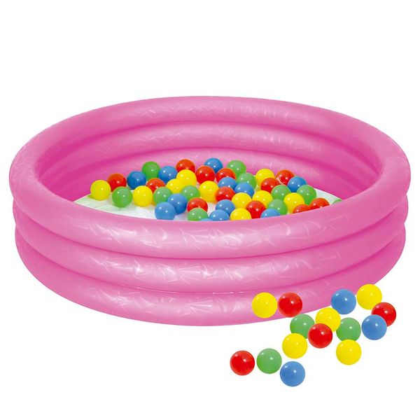 Banheira Inflável com Bolinhas - rosa Banheira Inflável com Bolinhas - rosa