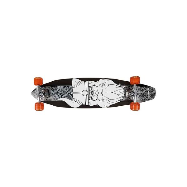Skate Longboard 96,5cm x 20cm x 11,5cm Sortido - Preto