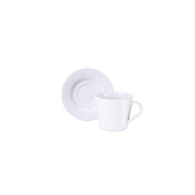 Conjunto Xícara e Pires de Chá Tramontina Mesh em Porcelana Decorada, 185 ml 2 Peças