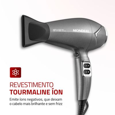 Secador de Cabelos Space Shine Mondial Grafite 2000W SC-20 127V