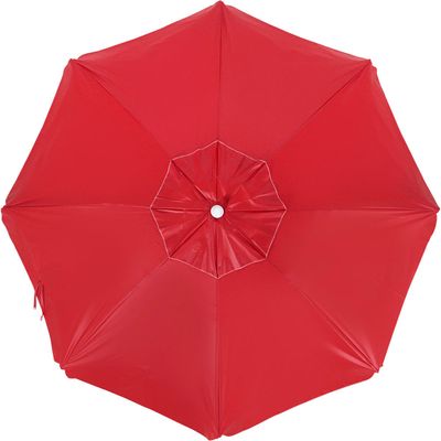 Guarda-sol Articulado 2,40m em Bagum e Alumínio Vermelho Bel 2,40m