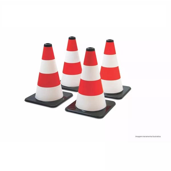 Conjunto 4 Cones Infantil Sinalização - Poliplac POL7294