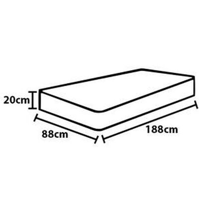 Cama Box de Casal Portobel Roma com Molas Ensacadas 60x138x188cm Branco com Marrom