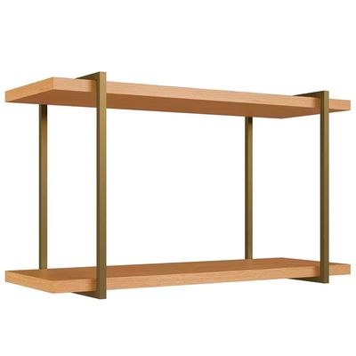 Nicho Genialflex Infinity com 2 Prateleiras 80cm de largura Savana Marrom