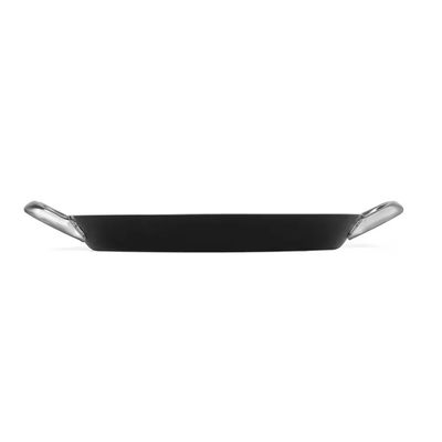 Paellera Profissional Multiflon M em Alumínio e Antiaderente 37cm Preto