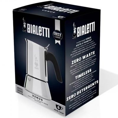 Cafeteira Bialetti Vênus em Aço Inox - 10 Xícaras Inox