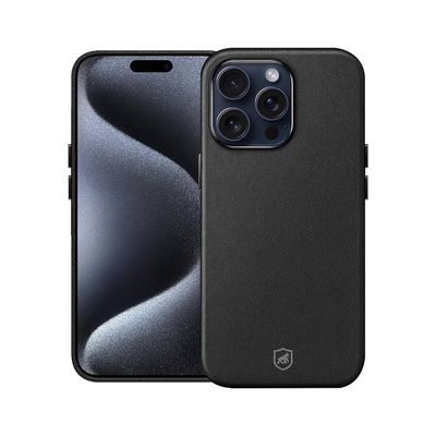 Capa para iPhone 15 Pro Max - Couro Dual Magsafe - Preta - Gshield