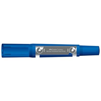 Pincel Marcador Permanente Duas Pontas Faber-castell Azul