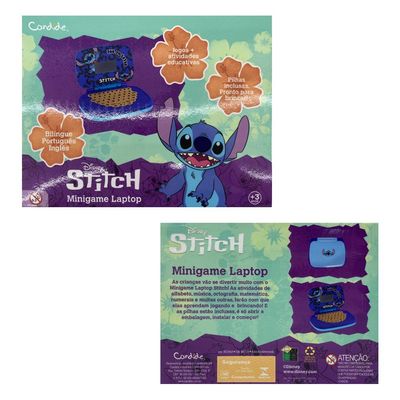 Laptop Infantil Educativo Candide Disney Stitch Bilíngue