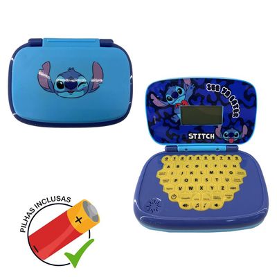 Laptop Infantil Educativo Candide Disney Stitch Bilíngue