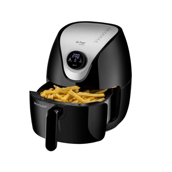 Fritadeira Elétrica Air Fryer 4L Digital 127V 1500W Preta Multilaser - CE168 CE168 Fritadeira Elétrica Air Fryer 4L Digital 127V 1500W Preta Multilaser - CE168 CE168