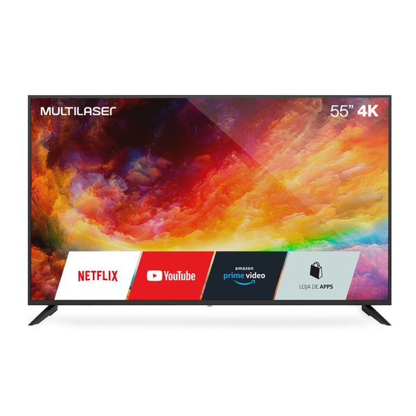 Tela 55 Polegadas 4k Smart Wifi Integrado - Multilaser - TL025 TL025 Tela 55 Polegadas 4k Smart Wifi Integrado - Multilaser - TL025 TL025