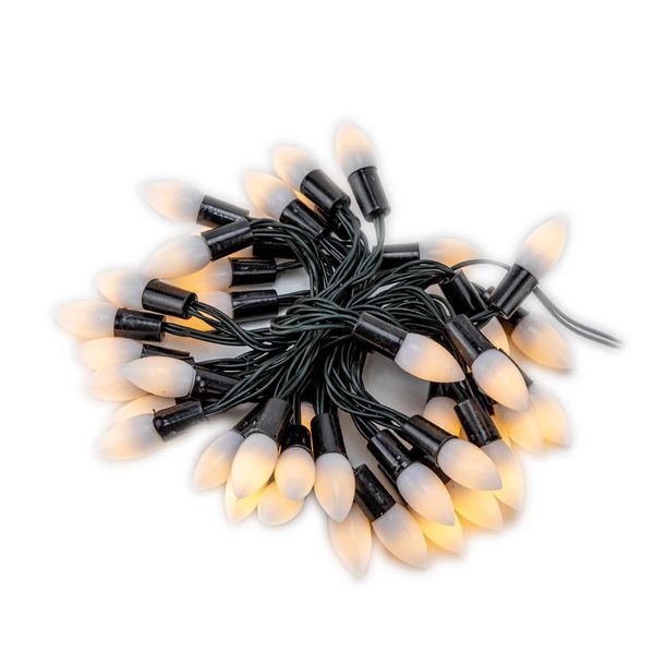 Pisca Decorativo Led D&A 40 Lâmpadas Fio Verde com Pilha 3,9m Branco Âmbar