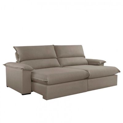 Sofá Filadélfia Veludo 02 Módulos 80cm B25cm Meu Sofá Online B002 Veludo Capuccino