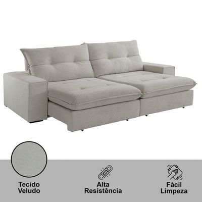 Sofá Athenas Veludo 02 Módulos 120 Cm B25cm Meu Sofá Online B026 Veludo Prata