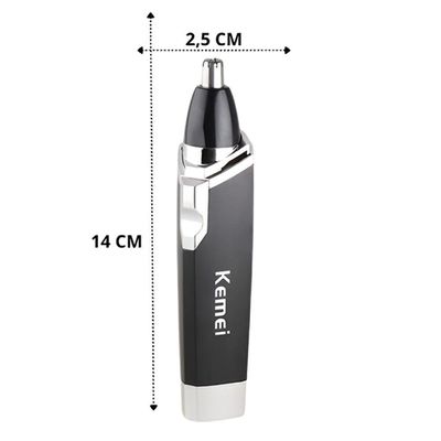 Kemei Km-6512 Aparador De Pelos Elétrico Para Nariz Ouvido E Sobrancelha Profissional
