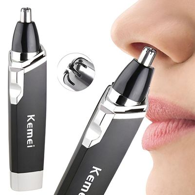 Kemei Km-6512 Aparador De Pelos Elétrico Para Nariz Ouvido E Sobrancelha Profissional