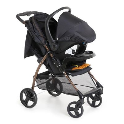 Carrinho De Bebê Galzerano San Remo De 0 Meses Até 15 Kg Preto E Cobre
