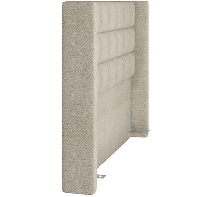 Cabeceira Cama Box Casal 140 cm P05 Paris Bouclê Creme - Lyam Decor
