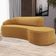 Sofá 4 Lugares Curvo Sala de Estar Living Firenze Esquerdo D02 Prime Bouclê Mostarda 280cm PB-03 - Lyam Decor
