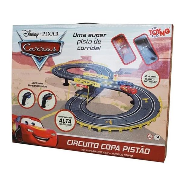 Pista Elétrica Carros Disney Copa Pistão - Toyng 52403