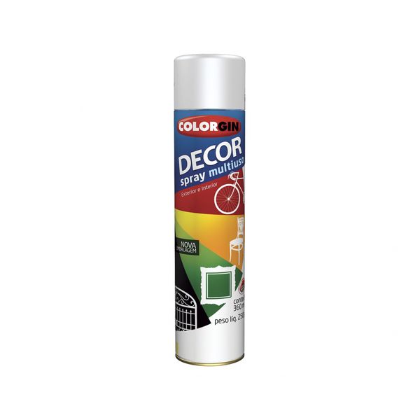 Tinta Spray Colorgin Decor Branco Fosco (Nr23-Onu 1950) c/6pcs