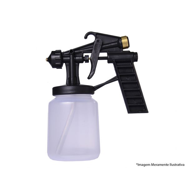 Pistola Pintura Ar Direto Plast 600Ml (Tinta Solvente)
