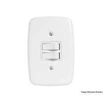 Interruptor Ideale Br 2 Simples C/Pl 3202 c/12pcs
