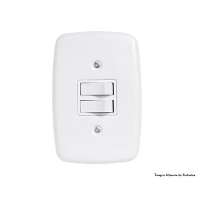 Interruptor Ideale Br 2 Simples C/Pl 3202 c/12pcs