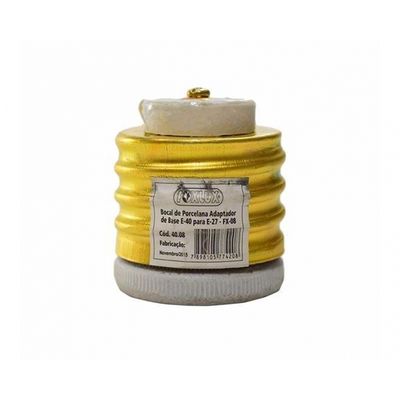 Soquete Porc Adaptador E-40 P/E-27 Fx 08 40.08 c/5pcs