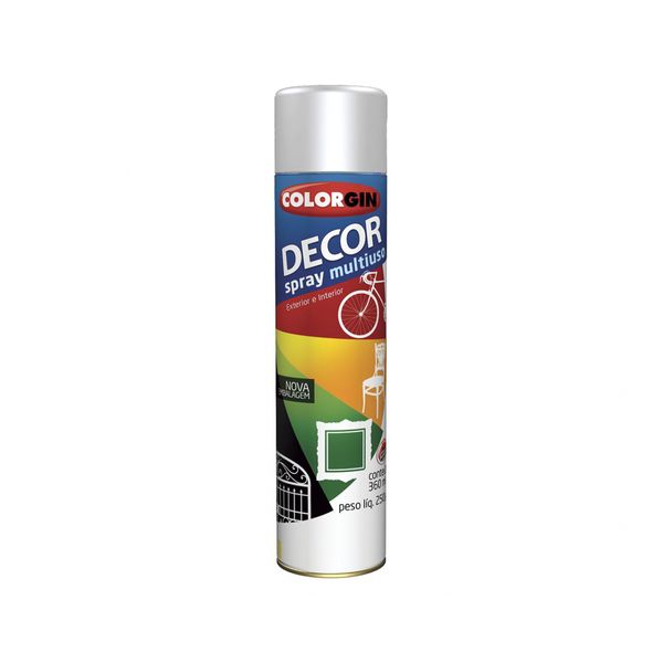 Tinta Spray Colorgin Decor Branco (Nr23-Onu 1950) c/6pcs Tinta Spray Colorgin Decor Branco (Nr23-Onu 1950) c/6pcs