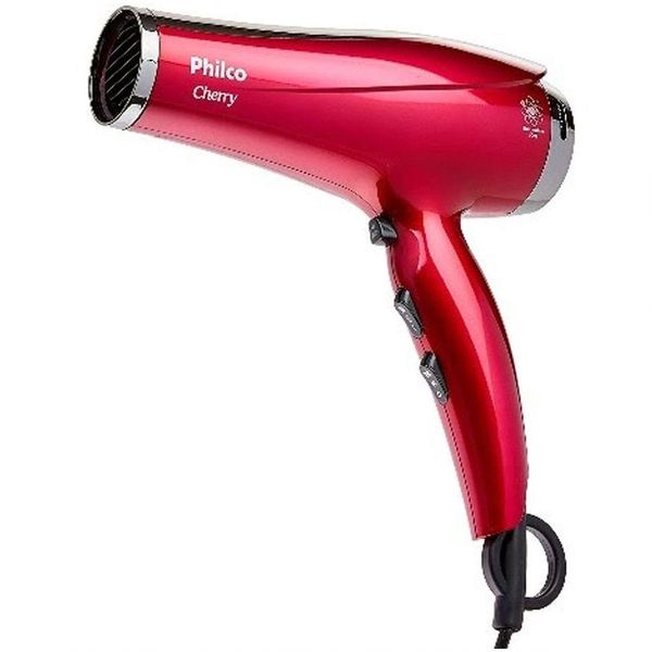 Secador De Cabelo Philco 2100w 2 Velocidades Cherry Vermelho 220v 220