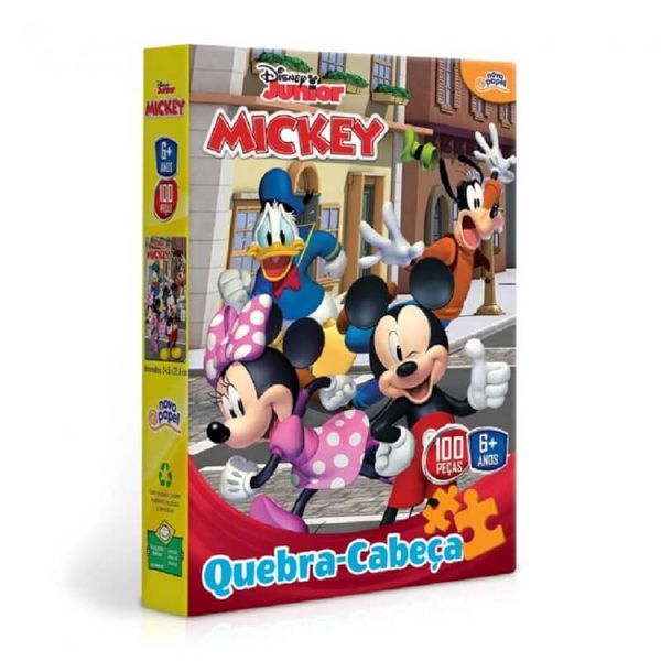 Quebra Cabeça 100 peças Disney Júnior Mickey 8001 - Toyster Quebra Cabeça 100 peças Disney Júnior Mickey 8001 - Toyster